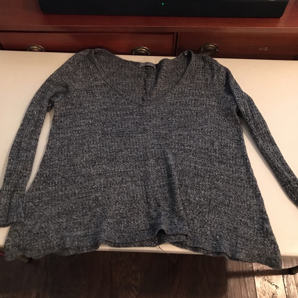 Grey v neck sweater